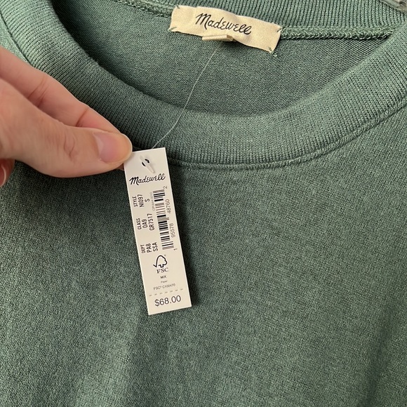 Madewell Dreamiest Knit Long-Sleeve Tee | Simply Sage | Size: S - Picture 4 of 14